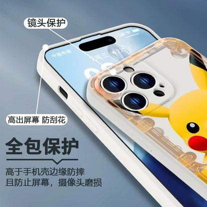Japan Cartoon Pokemon Fun 3D Print Game Console Version Colour Silicone Case | Pikachu Bulbasaur Squirtle Charmander Psyduck Jigglypuff Eevee Gengar -  iPhone Case PLUS SE2 XS XR X 11 12 13 14 15 16 16e 17 17e Pro Promax 12mini 13mini
