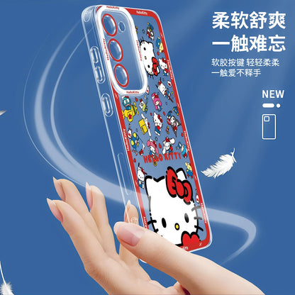 Japanese Cartoon Hello Kitty | Vintage Kitty Red Version - Phone Case Samsung Galaxy S26 S25 S24 S23 S22 S21 FE Ultra Edge