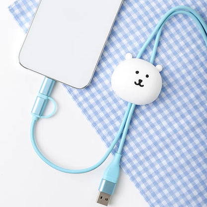 Miniso Joker Bear | 3A Fast Charging Type-C & Lightning Data Cable