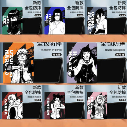 Japanese Anime Naruto Ninja Comic Style Protect Case | Naruto Sakura Ten Ten Sasuke Lee Neji Hinata Gaara - iPad Mini 4,5,6,7 / iPad Air / iPad Pro 2025 2024 2022 2021 2020 2018