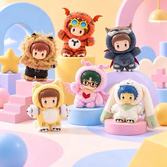 Miniso x Digimon Adventure Digital Monster Plush Keychain | King of Beast Tamers Digimon 003 - Plush Vinyl Keychain Pendant Blind Box