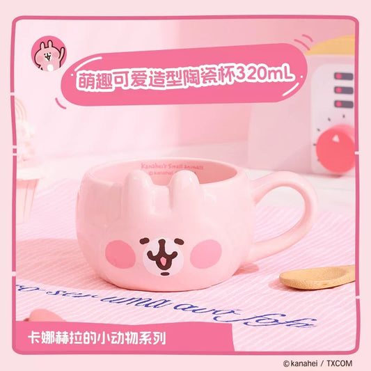 Kanahei X Miniso | Usagi Pink Rabbit - 320ml Coffee Cup Mug Kawaii Room Decoration