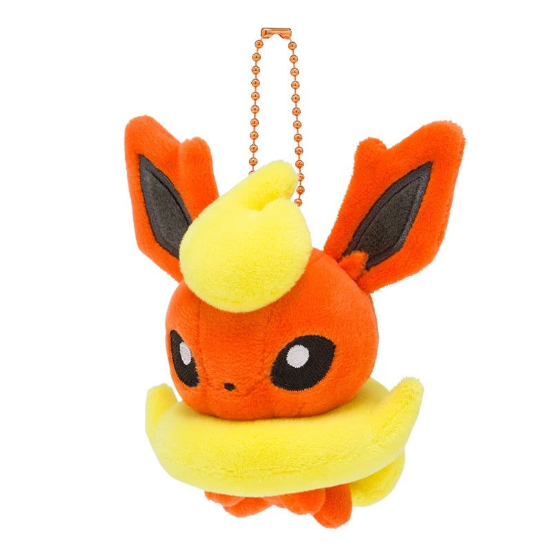 Japan Cartoon Pokemon Center Eevee Evolution Evolve Keychain | Eevee Vaporeon Jolteon Flareon Espeon Umbreon Leafeon Glaceon Sylveon - Mascot Mini Plush Doll