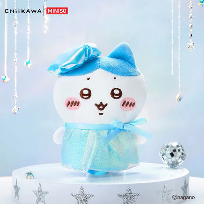 ChiiKawa X Miniso Glamorous Costume Series Plush Doll Keychain | ChiiKawa Hachiware Usagi Momonga Kurimanju Rakko Shisa Crab Dress Up Fancy Doll Keychain  - Kawaii Items Room Decoration doll