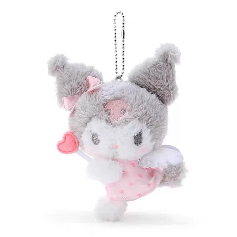 Japan Sanrio Dream Angel | Hello Kitty My Melody Kuromi Cinnamoroll Pompompurin - Mini Plush Doll 10cm Keychain