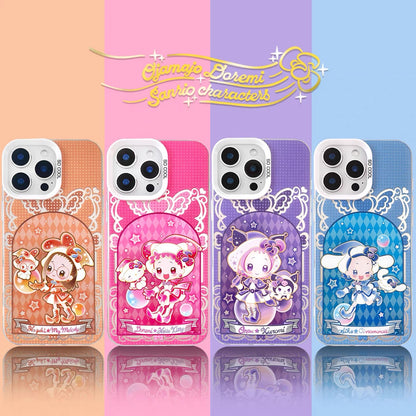 Japanese Cartoon Sanrio x Magical DoReMi  Laser Case | Hello Kitty My Melody Kuromi Cinnamoroll 4 Styles - iPhone Case 11 12 13 14 15 16 16e 17 17e Pro Promax