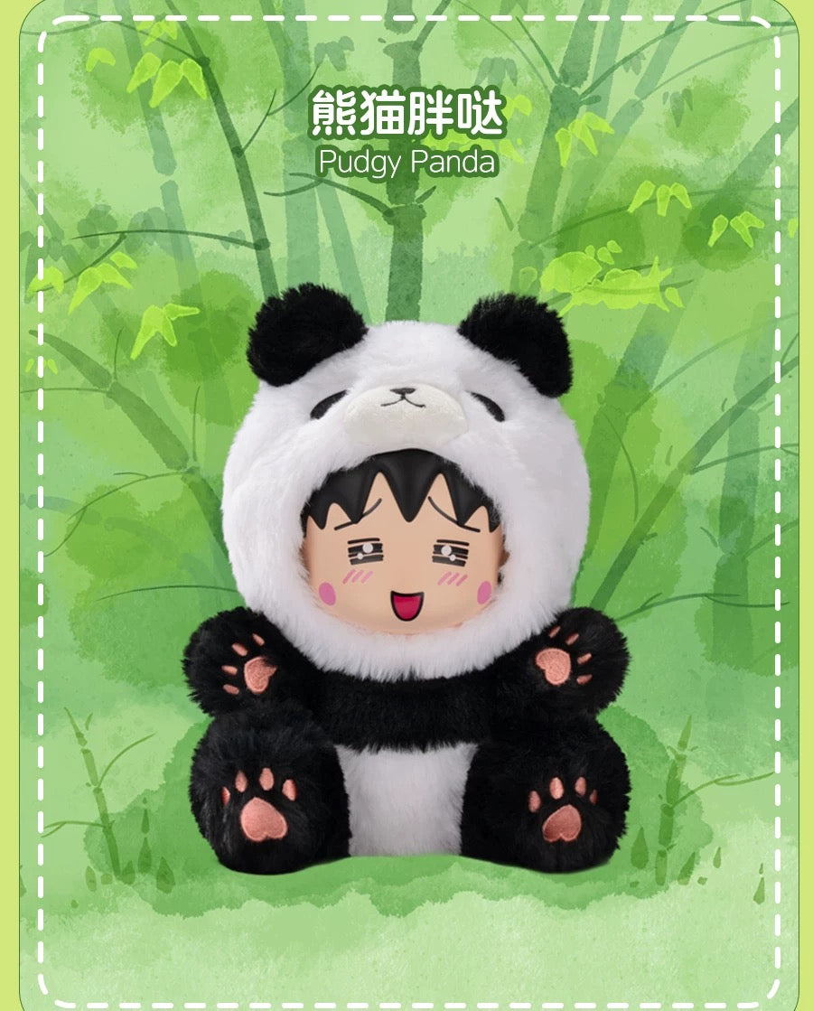 Chibi Maruko Chan Fluffy Animal Part 1 Series Vinyl Plush Doll | Fawn Bunny Panda Tiger Capybara Bear - Vinyl Face Plush Doll Figure Keychain Collectable Toys Mystery Blind Box KawaiiGiftLand
