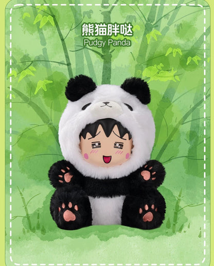 Chibi Maruko Chan Fluffy Animal Part 1 Series Vinyl Plush Doll | Fawn Bunny Panda Tiger Capybara Bear - Vinyl Face Plush Doll Figure Keychain Collectable Toys Mystery Blind Box KawaiiGiftLand