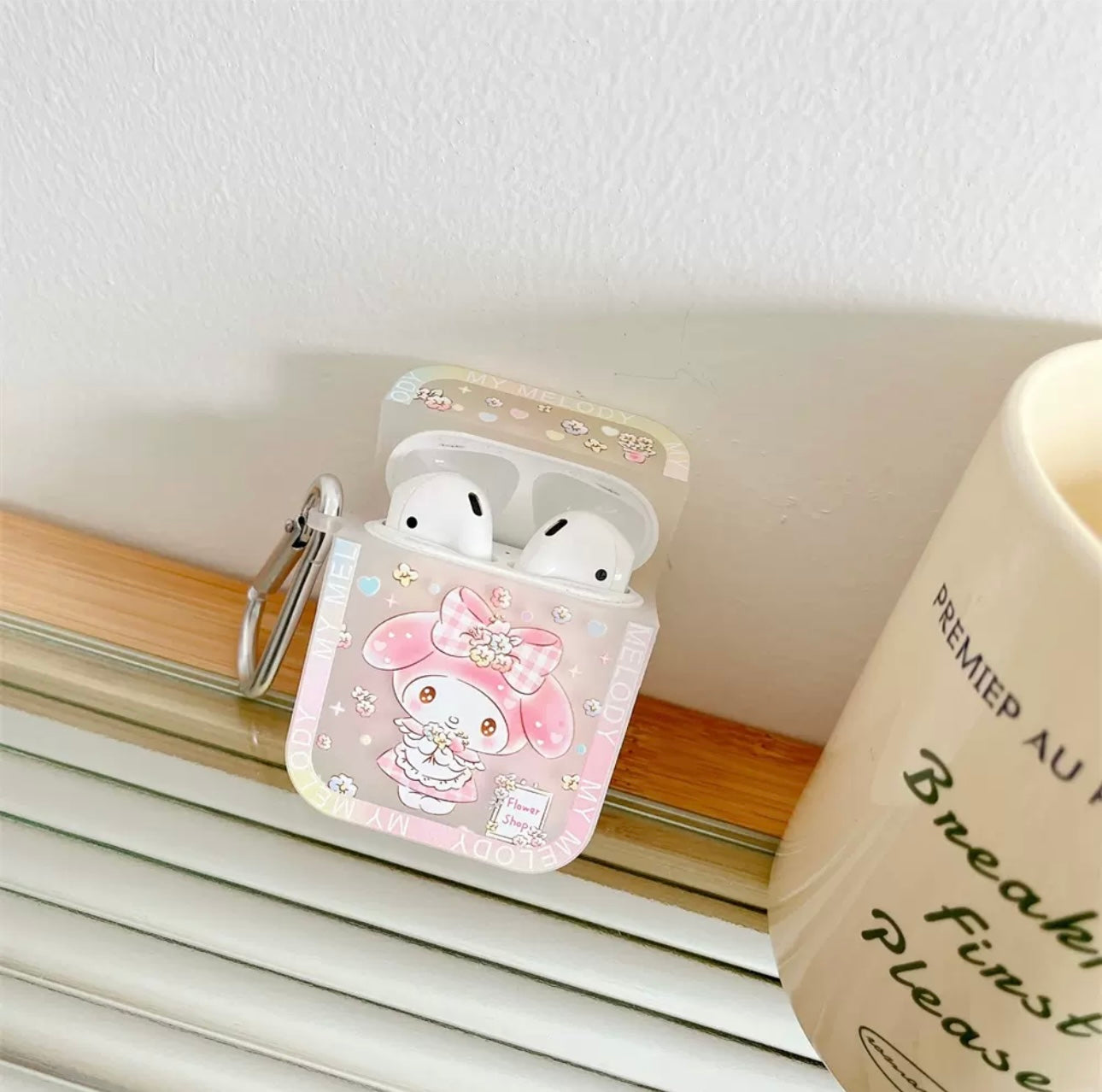 Japanese Cartoon Dreamy Pastel Colour Hello Kitty My Melody Kuromi Cinnamoroll Pompompurin AirPods AirPodsPro AirPods3 Case