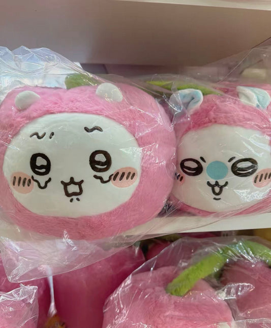 ChiiKawa X Miniso Fruit Market Series Pop Store Limited Become Fruit Giant Plush Doll | ChiiKawa Hachiware Usagi  - Kawaii Items Room Decoration doll