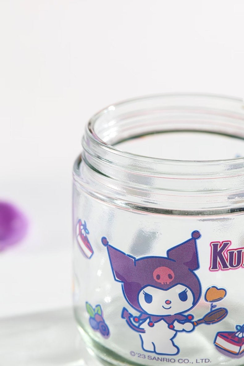 Sanrio Glass Condiment Bottles Cruet Jar | Hello Kitty My Melody Kuromi Cinnamoroll - Kitchenware Kitchen