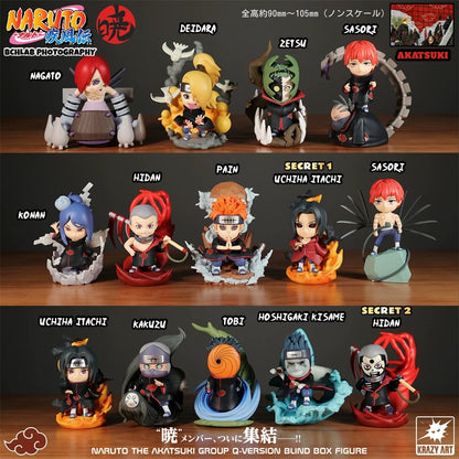Naruto Ninja The Akatsuki Group Q Version Series Part 2 | Naruto Shippuuden Hidan Nagato Pain Sasori Kakuzu Konan - Figure Collectable Toys Mystery Blind Box