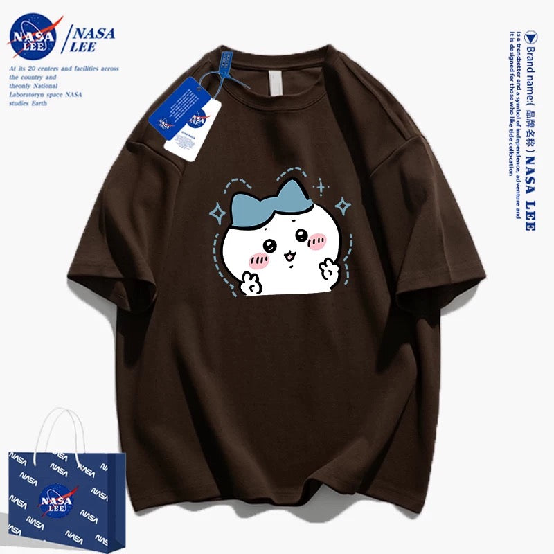 Japanese Cartoon ChiiKawa Casual Style T-Shirt Series | Hachiware Yeah - Kawaii Fashion Items