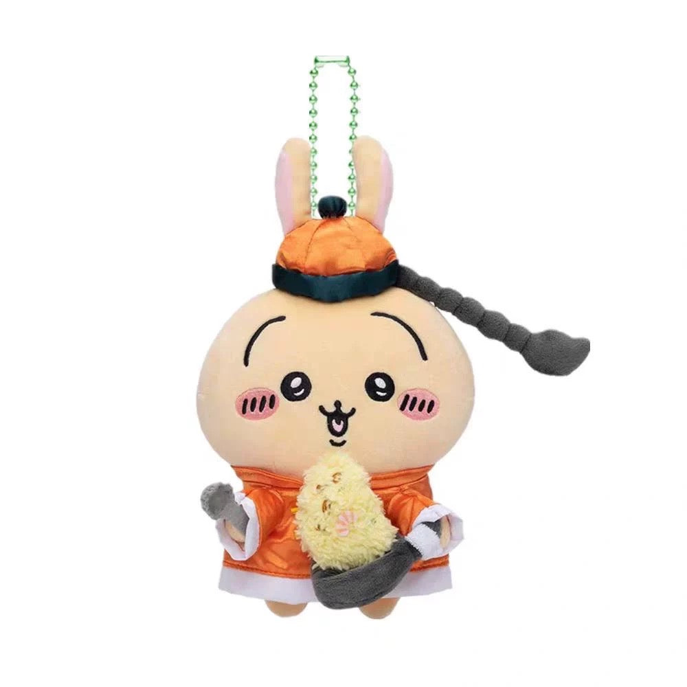 Japan ChiiKawa Chinese Restaurant | ChiiKawa Hachiware Usagi Momonga Rakko - Mini Plush Doll 10cm Keychain