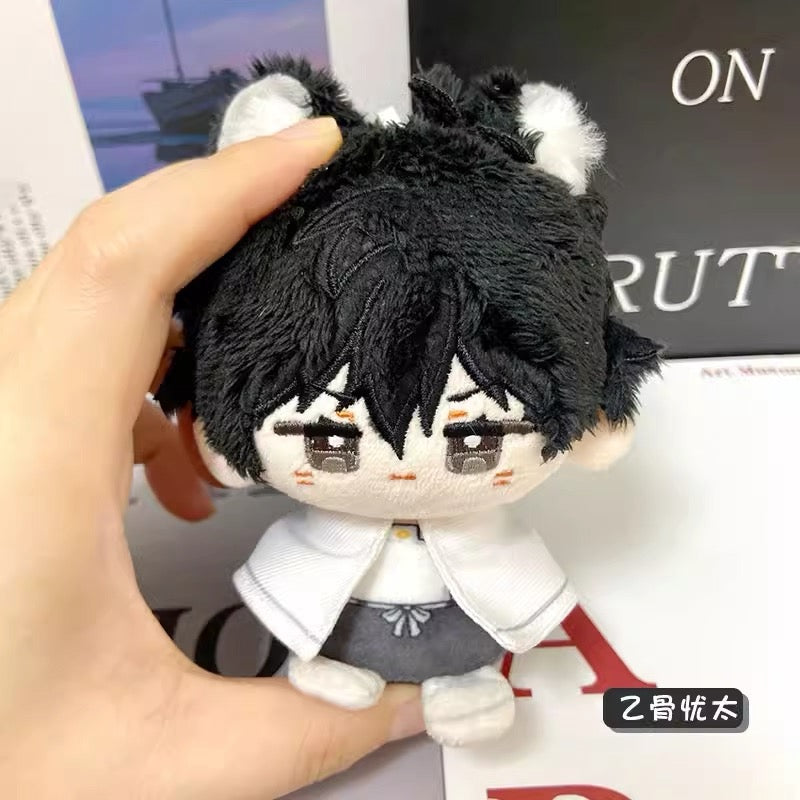 Japanese Anime Jujutsu Kaisen Cosplay Cat Sitting Keychain | Yuji Ryomen Sukuna Yuta Cute Kawaii 12cm Doll - Cute Kawaii Item