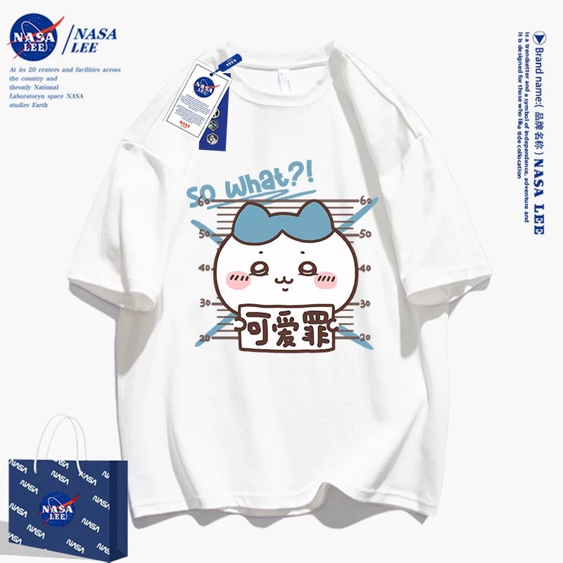 Japanese Cartoon ChiiKawa Casual Style T-Shirt Series | Hachiware Cute Crime - Kawaii Fashion Items