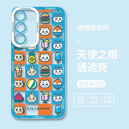 Japanese Cartoon ChiiKawa iPhone Case | Summer Time & Bee Sky Blue Ver 8 Styles - Phone Case Samsung Galaxy S26 S25 S24 S23 S22 S21 FE Ultra Edge