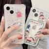 日本の漫画クレヨンボーイフォトホルダー - iPhoneケース PLUS X 11 12 13 14 15 16 Pro Promax