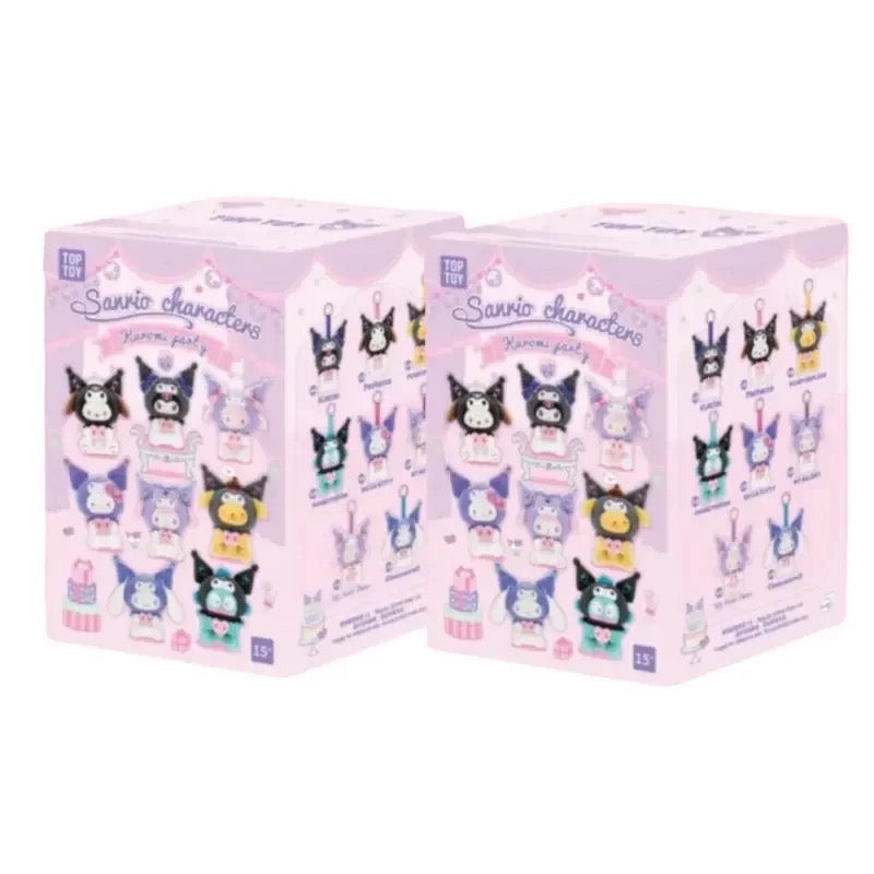 TopToy Sanrio Characters Kuromi Party | Hello Kitty My Melody Piano Kuromi Cinnamoroll Pompompurin Pochacco Hangyodon - Collectable Toys Mystery Blind Box