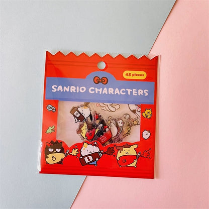 Japan Sanrio Yummy Food Stickers Set | Snacks Packing Dinosaur Lolipop - Set of 45pcs 30pcs