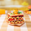 Pan Tasy x Garfield Family｜ラザニア - かわいい猫のエキゾチックショートヘアビルディングブロックおもちゃコレクション
