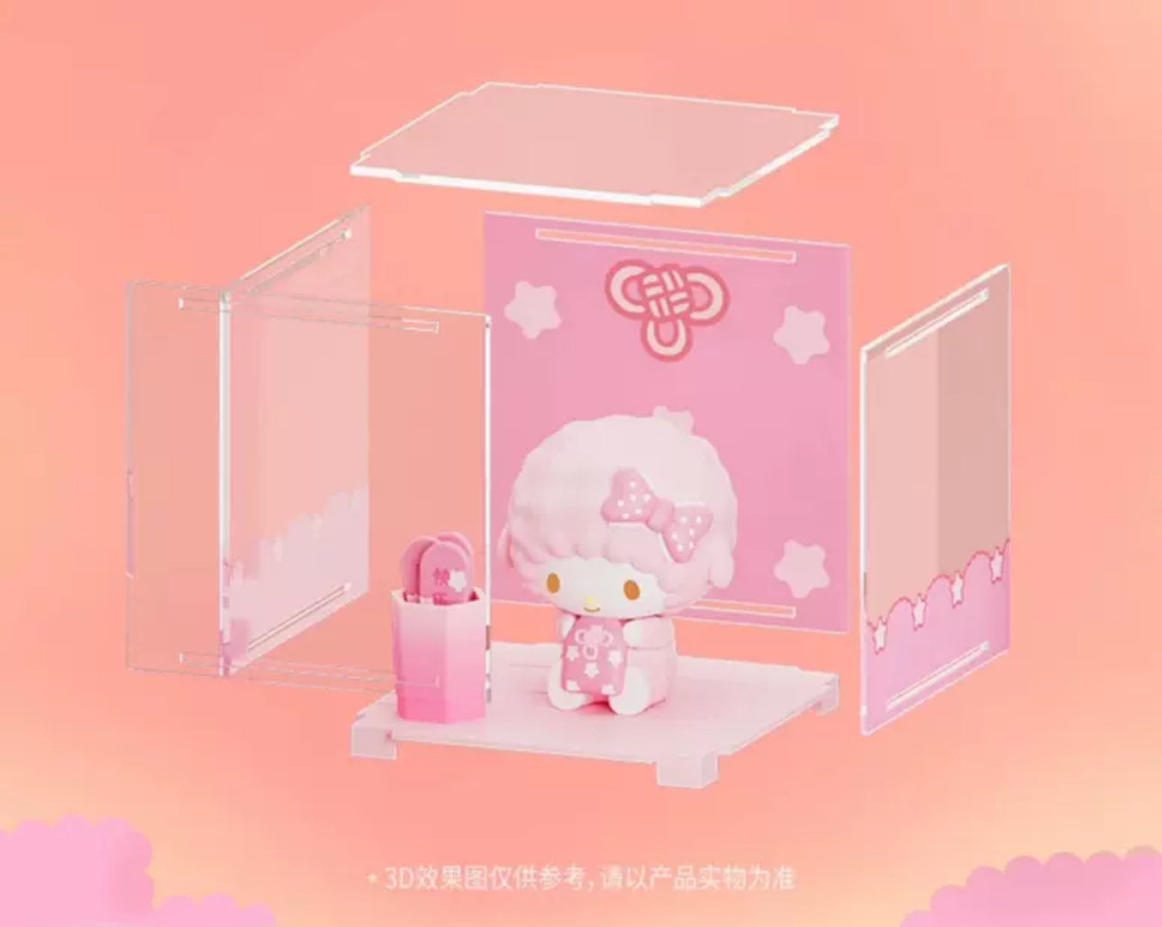 Sanrio Characters Lucky Temple Mini Box Series | Hello Kitty My Melody Piano Kuromi Cinnamoroll Pompompurin Pochacco Hangyodon - Kawaii Collectable Toys Toy Collection