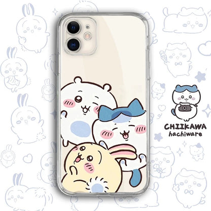 Japanese Cartoon Chiikawa Clean Case | Happy Fun Part1 - Phone Case Samsung Galaxy S26 S25 S24 S23 S22 S21 FE Ultra