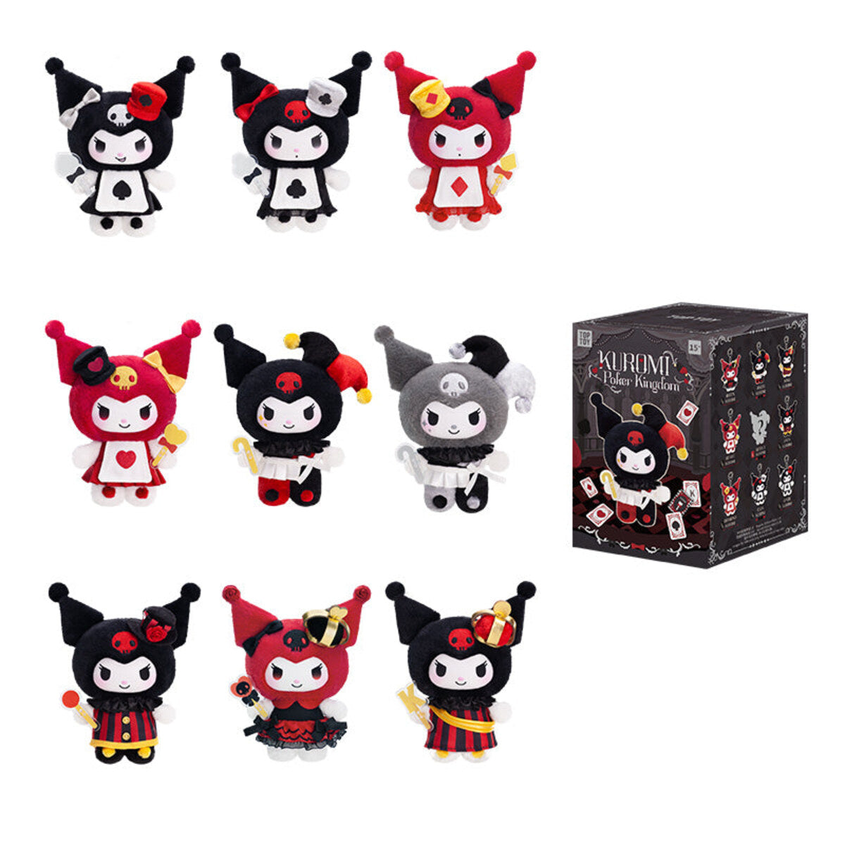 TOPTOY クロミ ポーカーキングダムシリーズ ぬいぐるみキーホルダー