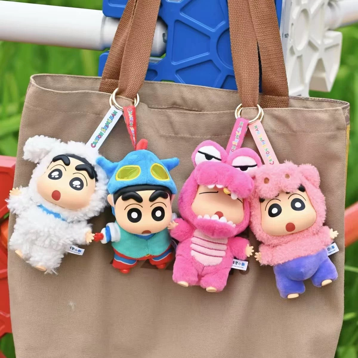 TopToy X Crayon Shin-chan Cosplay Party Part 1 Series Limited | ChocoBi Shiro Action Kamen Buriburi Elephant - Vinyl Face Plush Doll Figure Keychain Collectable Toys Mystery Blind Box - KawaiiGiftLand