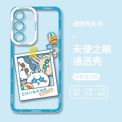 Japanese Cartoon ChiiKawa iPhone Case | Summer Time & Bee Sky Blue Ver 8 Styles - Phone Case Samsung Galaxy S26 S25 S24 S23 S22 S21 FE Ultra Edge