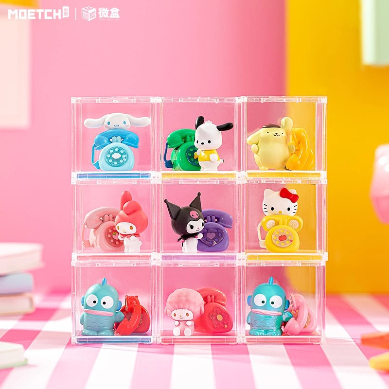 Sanrio Characters with Telephone Mini Box Series | Hello Kitty My Melody Piano Kuromi Cinnamoroll Pompompurin Pochacco Hangyodon - Kawaii Collectable Toys Toy Collection