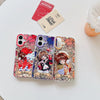 Japanese Cartoon CardCaptorSakura Layer Glass Window Version | Red Purple Yellow - iPhone Case PLUS SE2 XS XR X 11 12 13 14 15 16 16e 17 17e Pro Promax 12mini 13mini