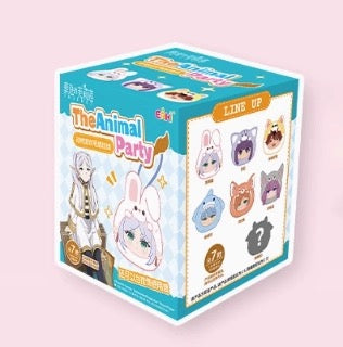 EAKI X FRIEREN Part 1 Series The Animal Party Edition | Frieren Fern Stark Himmel Flamme Aura - Vinyl Face Plush Doll Figure Keychain Collectable Toys Mystery Blind Box - KawaiiGiftLand