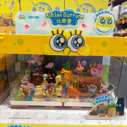  AreaX Spongebob Bikini Bottom | Large Display Fish Tank - Building Blocks Toy Collections