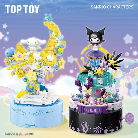 Sanrio Fairytale Music Box | Kuromi Cinnamoroll - Limited Edition Building Blocks Toy Collections