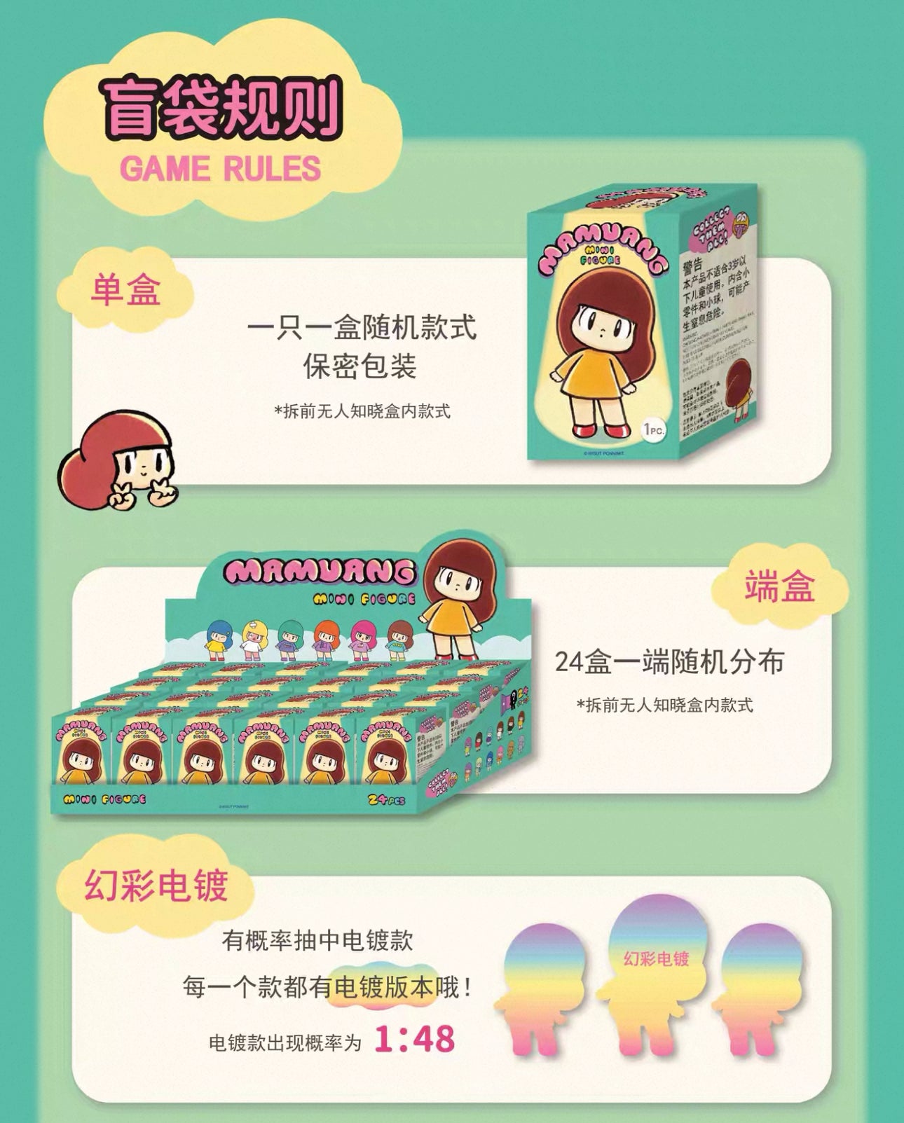 Mamuang Mini Figure | Mini Vinly Figure Vintage Cute Girl - Collectable Toys Mystery Blind Box