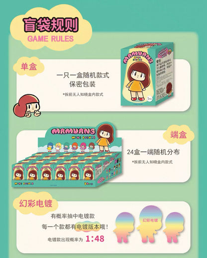 Mamuang Mini Figure | Mini Vinly Figure Vintage Cute Girl - Collectable Toys Mystery Blind Box