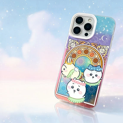 日本製カートゥーン サンリオ マジックスクール | シナモロール ウィザード レーザー カラー クリア - iPhone ケース 11 12 13 14 15 16 16e 17 17e Pro Promax
