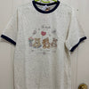 Korean Fashion Cute Animals Style T-Shirt Series | Vintage 3 Teddy Bear with Pearl - Kawaii Fashion Items