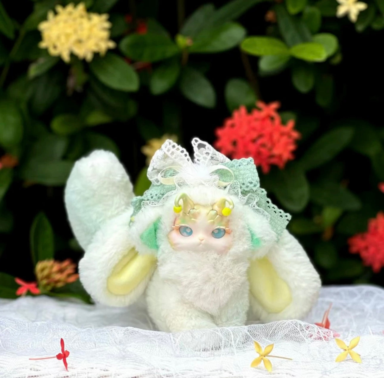 Fantasy Creatures Forest Tea Party | Rabbit Bunny Dragon - Giant Plush Doll Collectable Toys Mystery Blind Box