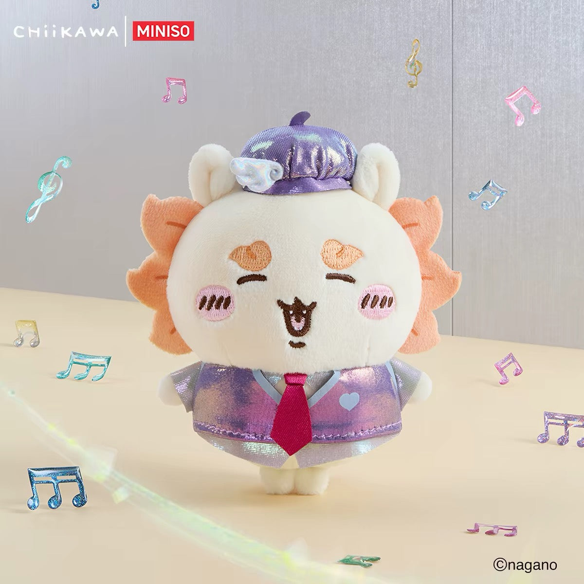 ChiiKawa X Miniso Glamorous Costume Series Plush Doll Keychain | ChiiKawa Hachiware Usagi Momonga Kurimanju Rakko Shisa Crab Dress Up Fancy Doll Keychain  - Kawaii Items Room Decoration doll