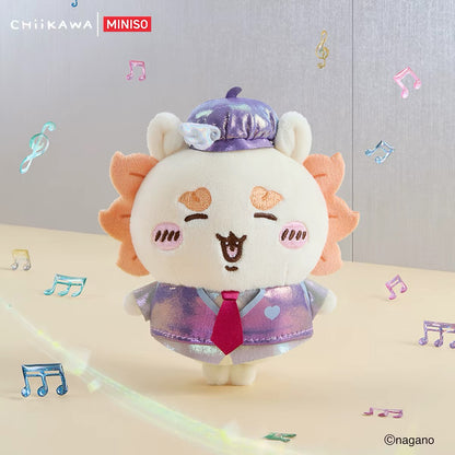 ChiiKawa X Miniso Glamorous Costume Series Plush Doll Keychain | ChiiKawa Hachiware Usagi Momonga Kurimanju Rakko Shisa Crab Dress Up Fancy Doll Keychain  - Kawaii Items Room Decoration doll