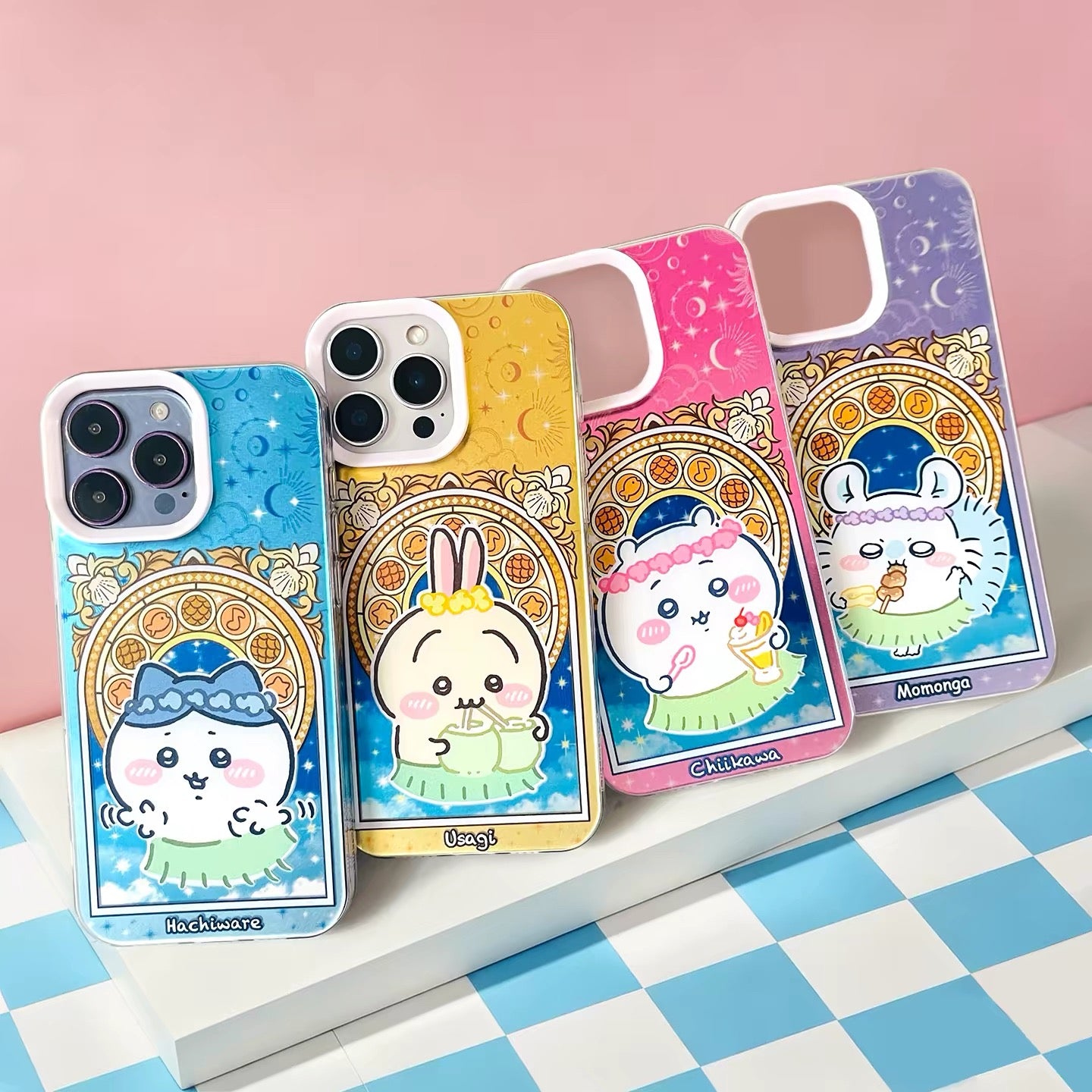 Japanese Cartoon ChiiKawa The Movie : The Secret Of The Mermaid Island Grass Skirt Style | Chiikawa Hachiware Usagi Momonga - Phone Case Samsung Galaxy S26 S25 S24 S23 S22 S21 FE Ultra Edge