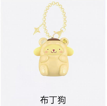 Miniso Sanrio Characters Gem Forest Animals Keychain | Hello Kitty My Melody Kuromi Cinnamoroll Pompompurin Pochacco - Collectable Toys Mystery Blind Box