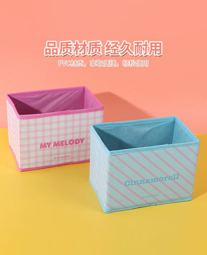 Japanese Cartoon Sanrio with Friends Storage Box | My Melody Kuromi Cinnamoroll Pompompurin Pochacco - Bedroom Girl Gift