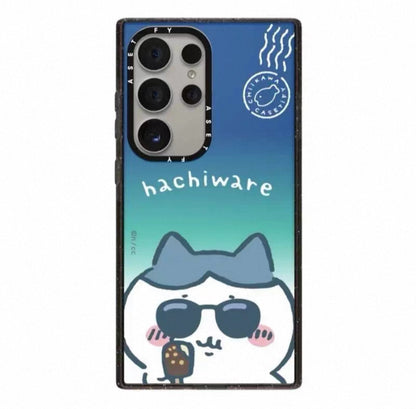 Japanese Cartoon ChiiKawa Acrylic Phone Case | Hachiware Usagi Summer Time Sunglasses - Phone Case Samsung Galaxy S25 S24 S23 S22 Ultra KawaiiGiftLand