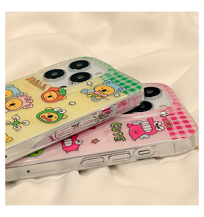 Japanese Cartoon Snake Theme | Crayon Boy ChocoBi Koala Biscuits - iPhone Case 11 12 13 14 15 Pro Promax