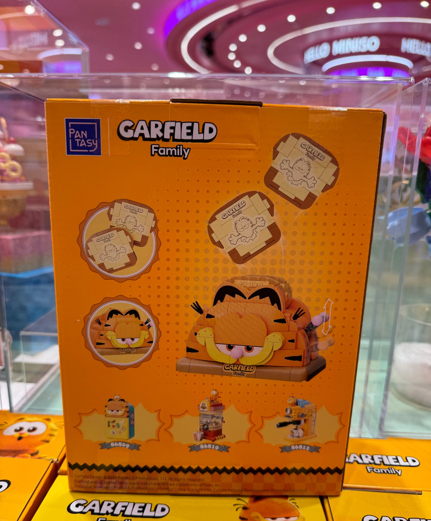 Pan Tasy x Garfield Family | Toaster - Lovely Cat Exotic Shorthair Building Blocks Toy Collections