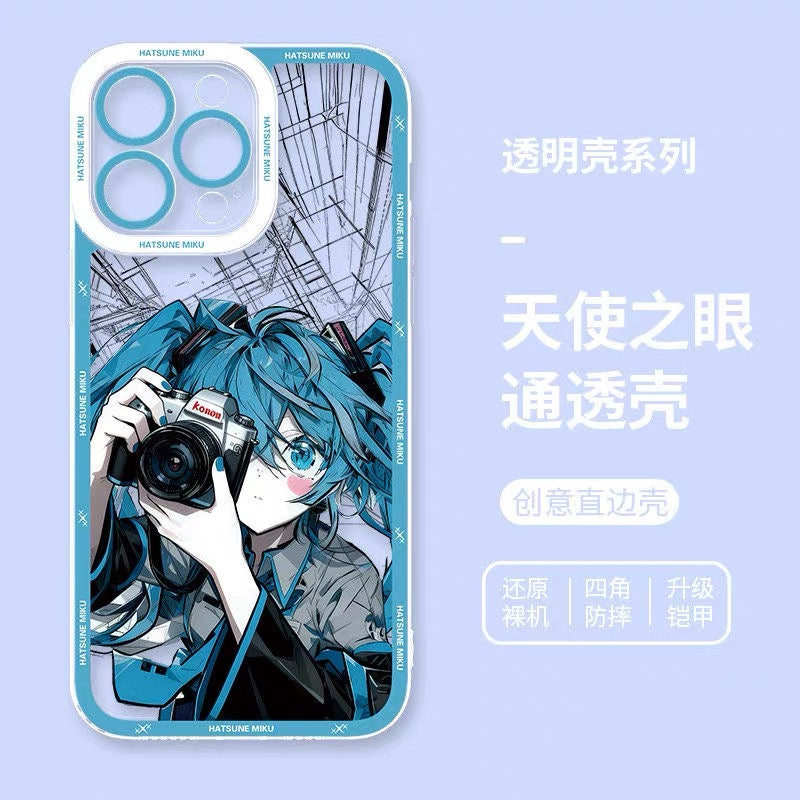 Japan Characters Miku Smile & Cute Version | 8 Styles - iPhone Case PLUS SE2 XS XR X 11 12 13 14 15 16 16e 17 17e Pro Promax 12mini 13mini