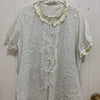 Japanese Fashion Cute Style Mori Series | Blue Flower White Shirt - Kawaii Fashion Items